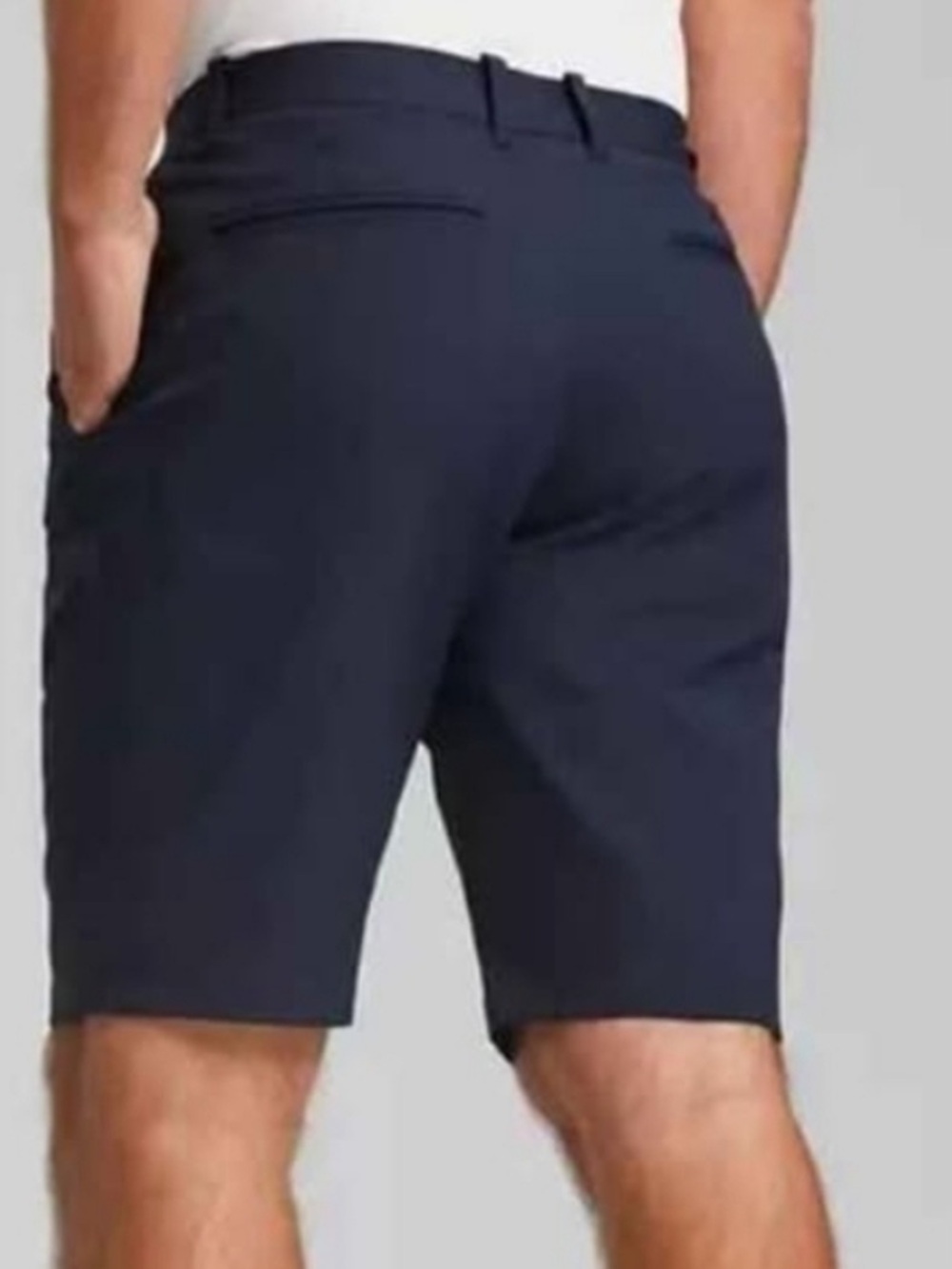 Puma Golf Performance Fit Flexible Flat Front Navy Golf Shorts